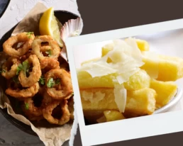 Lightly Crumbed Shortfin Calamari Rings w/ Best Triple Cooked Chips