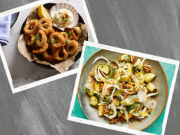 Calamari with a Crunchy Pickle Salad