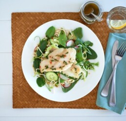 Super Healthy Flathead and Crunchy Asian Salad