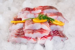 Pacific West Barramundi Fillets Portions Skinless Ice