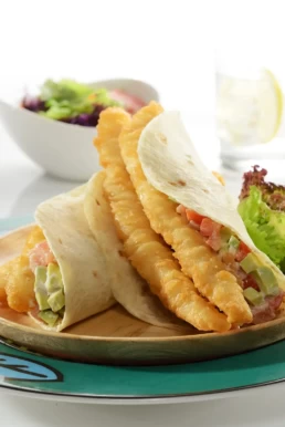 Pacific West Beer Battered Flathead Fillets Taco