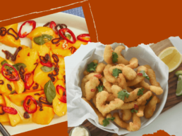 Lightly Dusted Squid w/ Mango Salad