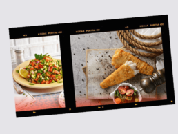 Beer Battered Fish Fillets w/ Israeli Salad