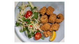 Thai Green Papaya Salad with Salt & Pepper Squid
